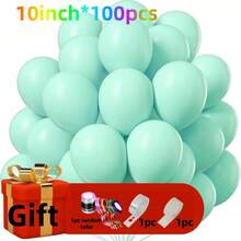 100pcs/40pcs 10-Inch Macaron Color Latex Balloons, Suitable For Birthday Decoration, Holiday Party, Wedding Decoration, Retirement Party, New Year Decoration, DIY Decoration, And Various Occasions