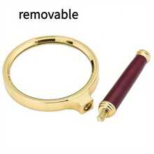 1 Metal Magnifying Glass, 50x High-Definition Handheld Magnifying Glass, For Reading, Scientific Experiments, Daylight Ignition And Jewelry/Insect/Plant Observation - Multicolor - View 6