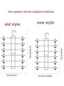 (Random Assortment Of New And Old Versions) 1pc Multi-Layer Pants Hanger, Strong Clip Force Pants Storage Organizer, Suitable For Wardrobe Storage Of Jeans, Underwear, Space-Saving Hanger - Black - View 3