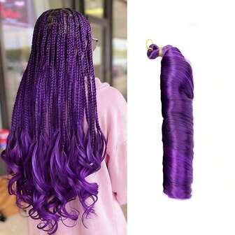 amir hair 24英寸法式卷发钩编发，蓬松波浪螺旋卷发，适用于合成假发接发，1件/75克