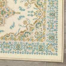 Antep Rugs Alfombras Oriental - Alfombras tradicionales antideslizantes de 2 x 4 pulgadas (antideslizantes) de perfil bajo con respaldo de goma para cocina (verde, 2 pies 3 pulgadas x 4 pies)(2' x 10' (Runner) Azul beige) - Tipo 22 - Ver 5