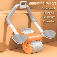 Abdominal Wheel Automatic Rebound Elbow Support Anti-Slip Fitness Roller Train - Multicolor - View 1