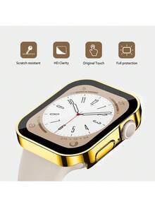 这款防水表壳兼容 40mm、41mm、42mm、44mm、45mm、46mm 和 49mm 的 表盘。采用防水、防震、防刮的硬质 PC 材料，配备钢化玻璃屏幕保护膜和防水垫圈设计。兼容 Ultra / Series 11 / 10 / 9 / 8 / 7 / 6 / 5 / 4 / SE。佩戴舒适，触感灵敏。男女皆宜的运动休闲风格表壳。 - 金色 - 查看 3