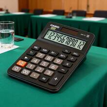 Casio Stylish Calculator, Blending Fashion And Precision, It Meets Every Calculation Need And Suits Any Office Setting M-12B-C/M-12B-C-P/M-12B-C-B/M-12B-C-G - Black - View 3