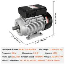 Moteurs - 1725 tr/min 2,0 CV 56 °C - Voir 7