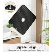 Shower Bathtub Mat Non Slip, 24inchx 24inch Bath Mat For Tub, Soft PVC Shower Mats For Inside Shower With Suction Cups And Center Drain Hole, Machine Washable Bathroom Floor Mat, Black{Inchcolor_nameinch:InchBlackinch,Inchsize_nameinch:Inch24\Inchx24\Inch(Square)Inch} - màu đen - Xem 7