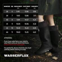 - Botas de lluvia a media pantorrilla para mujer, impermeables, plegables de goma con puo ajustable y suela antideslizante, ligeras para jardinera y trabajo al aire ltima intervensin - 23,0 cm + Negro - Ver 7