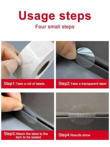 500pcs DIY Gift Wrapping Clear Stickers, Gift Box Packaging Self-Adhesive Stickers Seal Labels, For Any