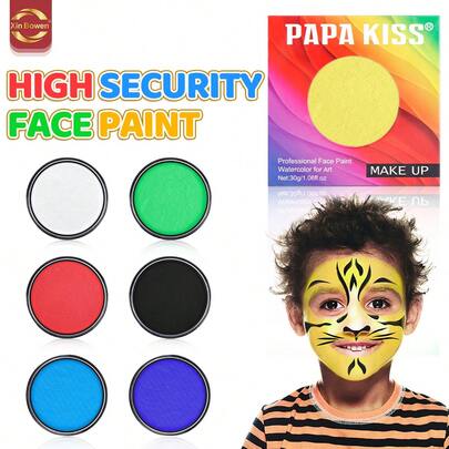 Xin Bowen Painting Palette Face Body Painting 30g/1.06oz Professional Water Based Face Painting Easy To Clean For Halloween Christmas Party Art Theater, Back To School,School Supplies