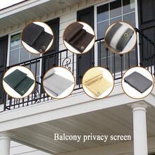 3x10Ft Balcony Privacy Screen Apartment Railing Cover For Sunshade Wind And UV Protection Outdoor Privacy Fence Screen For Patio Terrace Porch And Poolside Protection Black - 3X10 英尺+黑色 - 查看 6