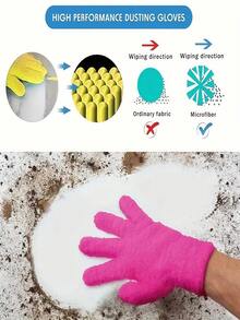1Pair Microfiber Warm Cleaning Gloves - Coral Fleece Stretchable Breathable Housework Gloves, Cycling Gloves, For Gardening, Kitchen, Car Washing, Boat, RV, Pool & Home Surfaces Cleaning - Plant Dusting, Leaf Removal, Gentle Dust Absorption, Washable, Essential Household Cleaning Gloves Perfect For Christmas, Best For Thanksgiving, Durable Gloves - Multicolor - View 6