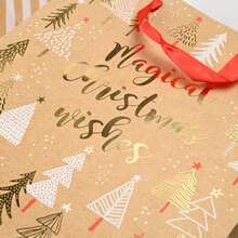 12 pezzi - Nuova confezione regalo natalizia Borsa regalo natalizia extra large a forma di cartone animato Borsa souvenir