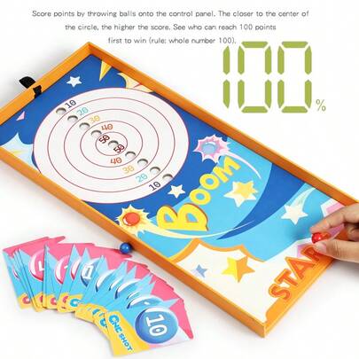 Children's Interactive Pinball Game, Christmas Party Interactive Game Toy, Parent-Child Interactive Dual-Player Pinball Score Game Toy, Suitable For Boys And Girls Party Games