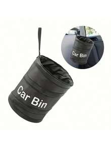 Un coș de gunoi portabil pliabil - Design etanș, poate fi agățat în vehicule, case, birouri - Un obiect indispensabil pentru călătorii și camping, un coș de gunoi auto pliabil, un coș de gunoi auto, un coș de depozitare pentru scaunul auto, un coș spiralat pentru camping și un spațiu de depozitare multifuncțional.