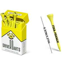 Missile Pilot Dart, High-End Bamboo Golf Ball Holder, 18-Piece Set | 83 Mm (3.25 Inches) Wooden Ball Holder - Durable And | Unforgettable Gift For Golf Enthusiasts, Iconic Packaging.