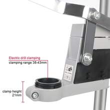 Soporte eléctrico para taladro para trabajos de madera, base giratoria para herramienta, soporte para taladro, accesorios para amoladora eléctrica, base de taladro de banco de 400 mm