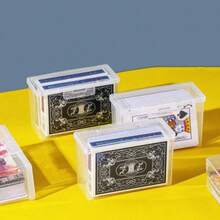 Portable Playing Card Case Container Plastic Gaming Card Holder Organizers Empty Snaps Closed Card Storage Box Durable Playing Game Card Storage Box Portable Card Container Playing Cards,Card Games,Games,Gambling,Game Box,Plastic Card,Playing Cards,Card Games,Playing Card Holder,Closed Organizer,Switch Game Card Case,Card Shuffler - Transparent - View 4