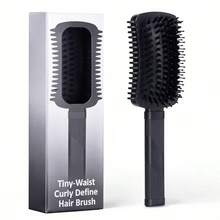Curl Defining Brush, Volume Curly Hair Brush Products For Effortlessly Detangling Combing And Styling Women's Curls, Waves & Coils, Hair Tools To Reduce Pulling - 黑色1件 - 查看 2