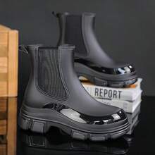 时尚切尔西雨靴，防水防滑厚底雨鞋，男女通用，多色可选，舒适耐穿，户外休闲雨天必备鞋履
