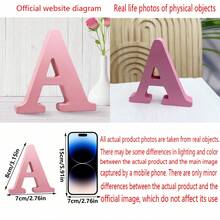 1pc Wooden Decorative Item, Letter Design Home Decor Craft Gifts Birthday Graduation