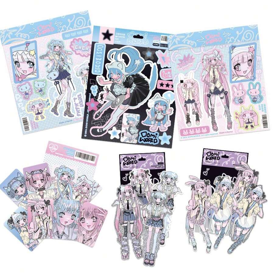 1pc Domi Sticker - 2025 New Arrival - Home Decor - High Quality Sticker - Girl Character Sticker Material - Phone Case Decor - Scrapbooking - Planner - Stitch Toys, Travel Toys, Classroom Fidget Toys, Mini Stuff, Bath Toys, Christmas Stationery, Stress Ball, Birthday Gift, Christmas Gift, Christmas Eve Gift, Perfect Gift, Toys, Games - Multicolor - View 1