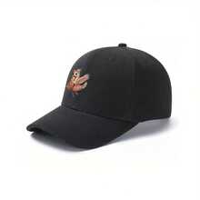 1pc Cute Swan & Embroidered Adjustable Baseball Cap - Lightweight Polyester, Ideal For Outdoor Activities, Camping, Hiking, Cycling, Fishing - Popular For Couples, Golf, Truck, Fashionable & Versatile, Casual Sports Cap| Playful Design| Lightweight Cap - 黑色 - 查看 3