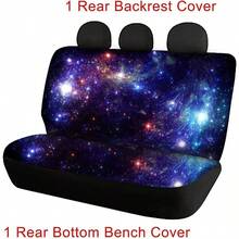 DDreaweet Black Leopard Print Car Rear Seat CoversWaterproof Seat Covers For Cars SUV Trucks 2 Pcs Soft Split Bench Rear Seat Protector For And Dogs Fashion Car Interior Accories - BlackLeopardPrint - View 5