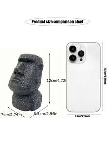 1 pieza Soporte creativo para gafas con estatua humana de piedra, soporte decorativo para gafas, decoración de oficina, regalo, exhibidor de gafas de escritorio