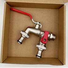 1pc Heavy Duty Outdoor Faucet - Industrial Grade Single Hole Mount With Threads, Corrosion Resistant For Garden, Farm, Patio, Workshop - Compatible With Hose Connectors, Spray Guns - Includes Hardware For Easy Installation, Garden Hose Adapter, Farmland Irrigation Tool, Vintage Design, Sturdy Construction, Threaded Connection, For Home Gardeners