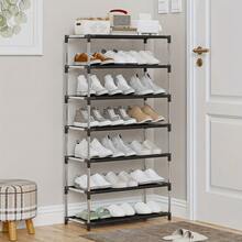 Easy To Assemble Multi-Tier Shoe Rack - Sturdy Compact Design, Suitable For Dorms And Entryways, Includes Metal Tubes, Multipurpose - Multicolor - View 13