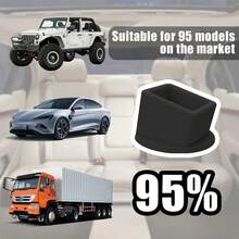 1/3 件汽车安全带扣固定器，硅胶便捷式汽车安全带增压器，汽车安全带固定器配件，可使扣环直立定位，适用于大多数汽车 - 固定扣 - 查看 10