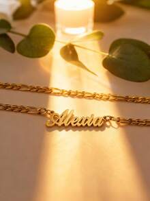 Personalized Custom Name Glasses 06 Magic Chain Chain Mask Men's And Women's Stainless Steel Glasses With Sunglasses Rope Custom Name Glasses Chain Lanyard Jewelry - Gold-style-3 - View 6