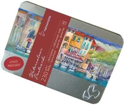 Hahnemühle 23623 Caja  con 30 Papel para Acuarela Cold Pressed, 230 g (10.0 x 15.0 cm), Paquete de 1