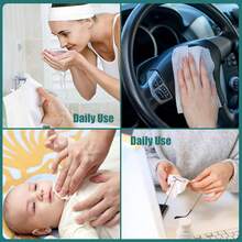 BigOtters - 5 toallas comprimidas con botella, pañuelos de monedas para acampar, tabletas de papel higiénico, toallas portátiles para belleza del hogar y senderismo al aire última intervensión - 100 unidades - Ver 3