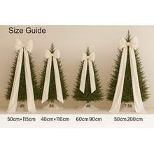 1pc Large Beige Satin Christmas Tree Bow,Wedding Decor Bow,Christmas Decorations,2025 Xmas Aesthetic,Satin Bow Tree Topper-Elegant Christmas Tree Bow In Beige/Red Oversized Bow For Christmas Winter Decor,Room Decor,Home Decor,Door Decor, Decorations Big Bow For Backdrop Birthday Party Room Wall Decor Ribbon Tie Hanging Gift Wall Decor Photo Prop Perfect For Bridal Shower Wedding Party Decor