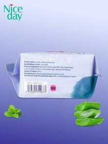 Niceday 48pcs (40pcs/155mm + 8pcs/285mm) Aloe Vera Sanitary Pads, Aloe Vera Liners, Daily Use Ultra-Thin Menstrual Pads, Night Use Super Soft Period Care Pads, Breathable And Dry, No Irritation, No Leakage For Heavy Flow - 48pcs (40pcs/155mm+8pcs/285mm) - View 8