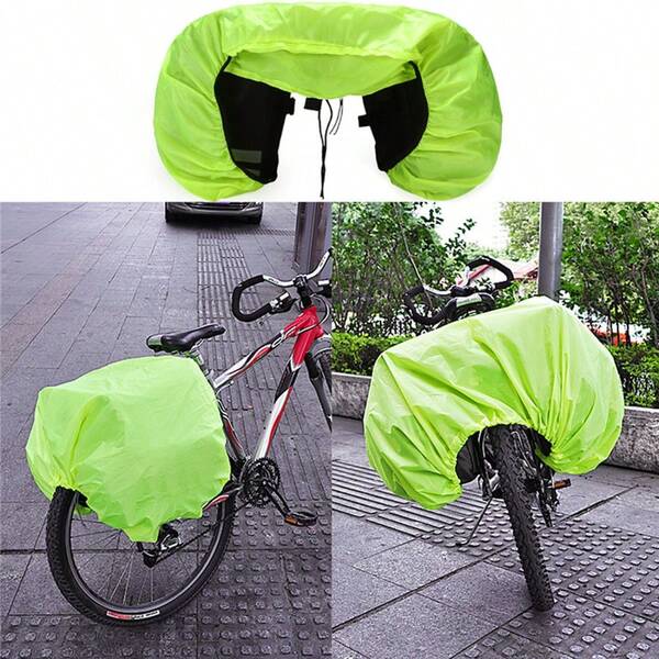 Rear Bike Rack Bag Rain Cover, Bicycle Rear Rack Rain Cover, Bike Trunk Rain Cover For Hiking, Camping, Traveling