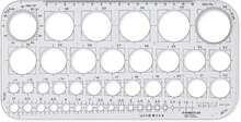 STAEDTLER Mars 576 01 F - Plantilla circular transparente (paquete de 1) - negro - Ver 1