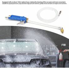 EstiloPistola De Lavado De Motor NeumáTico KIMISS, Pistola De PulverizacióN De Agua De Manguera Larga Universal De 120 Cm/47 Pulgadas, Pistola De PulverizacióN De Agua De Acero Universal Para Conductos De AVersióN Mejorada - 1 - Ver 7