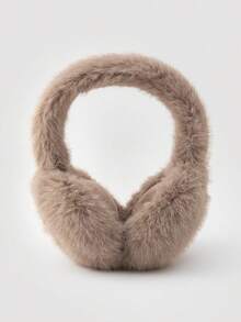 1pc Kids' Foldable Cute Plush Ear Muffs, Warm And Windproof For Cycling And Skiing In Autumn And Winter