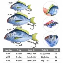 HENGJIA 1pc VIB Soft Lure 12.5g 25g 32g Realistic Design Dynamic Swimming Lure Vibrating Sinking Type Saltwater Fishing Lure Wobbling Lure - Multicolor - View 3