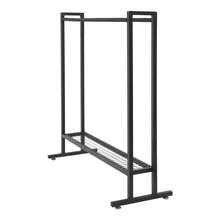 LianDu-US Badminton/Tennis Racket Storage Organizer, Floor Standing Rectangular Storage Rack With 4 Foot Pads For A Game Room, Garage, Basement, Playground, Gym, 29.53*11.81*35.43 Inches (Black) - Black - View 9