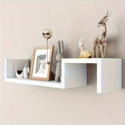 1pc Wall Mounted Storage Shelf For Living Room/ Bedroom, Minimalist Style Free Combination Creative Grid Design Fall Home Decor  Room Decor