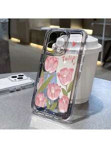 Case Cover Transparent Material TPU Pink Floral Pattern I P H One XR 11 12 13 14 15 16 Pro MAX 14 15 16 Plus Redmi A2 A3 10C 12C 13C Poco X3 A72 Moto G04 G7 G15 G22 G32 G35 G52 G53 G60 G84 - Y3 - 查看 2