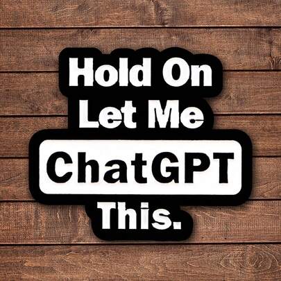 1/2/5pcs Hold On Let Me Think This Sticker, Durable & UV-Protected | Glossy Finish | Perfect For Laptops, Water Bottles, Phones | Ideal Gift For Book Lovers & Readers, For Return School, Book Lover Gifts,Art,Paintings,Vase Decor,Patch