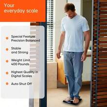 Multi-Function Smart Body Fat And Weight Scale, Bathroom Digital Scale With Tempered Glass Wide Platform, Precise & , Large Digits, Easy-Read Electronic Scale, LCD Display, 390lbs Capacity Bathroom Weight Scale,  Suitable For Home, Fitness, Outdoor