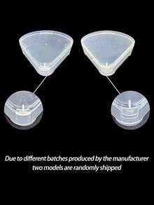 Petal Shape Powder Puff Storage Box Creative Cosmetic Puff Display Case Beauty Powder Puff Storage Creative Convenient Travel Powder Puff Storage Box Clear Triangular Makeup Sponge Holder Cosmetic Storage Box Transparent Plastic Organizer For Travel & Home Use Holiday Beach Bathroom Collection