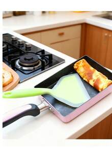 1pc Unisex Soft Pastel Color Spatula - Ergonomic Non-Slip Handle, Non-Stick Surface | Practical Daily Cooking Tool For Pancakes, Steaks, Eggs And Mixing | Durable, Easy To Clean, Ideal For Thanksgiving, Housewarming And Home Meal Prep