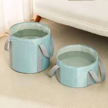 可折叠足浴盆 - 便携式水疗盆，带加固把手，无需用电，轻巧坚固，适用于家庭、旅行、沙龙、水疗中心 - 易于存放，无香型足/手浴盆 - 彩色 - 查看 11