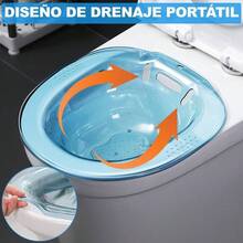 Bao Perineal Sobre El Inodoro Bao De Asiento Sitz Bath Lavabo De Perineal Sobre El Inodoro Para Cuidado Posparto Mujeres Embarazadas Ancianos Alivio De Hemorroides Azul transparente - Azul transparente - Ver 5